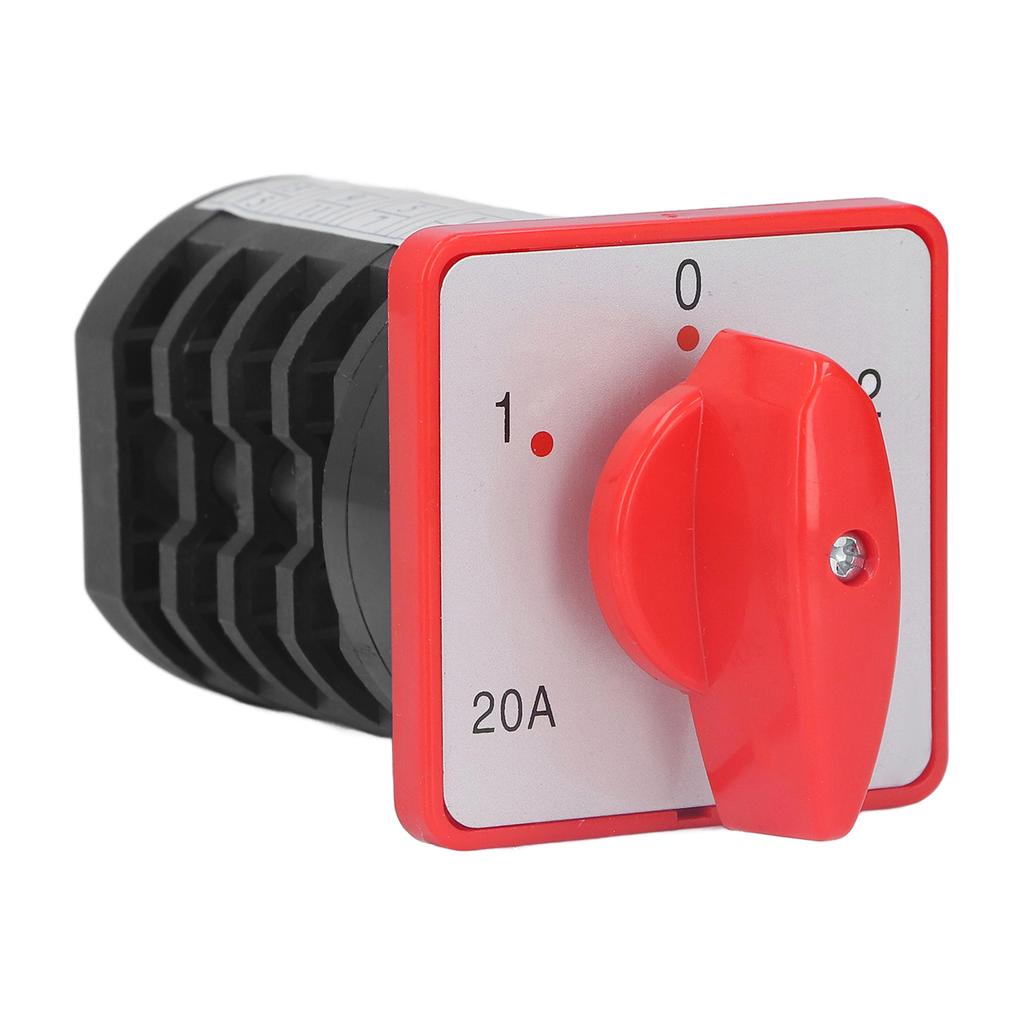 BERM Rotary Changeover Switch Knob Control Selector Switch 4 Section 3 Position AC380V