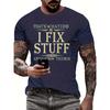 Breathable Men's Letter Print T-Shirt for Running and Training - Comfortable Summer Sports Top with Humorous Design
