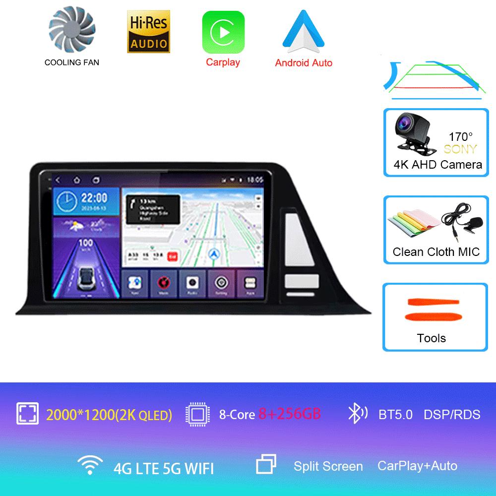 For Toyota CHR C-HR 2016 2017 2018 2019 Car Radio Android 14 Carplay Auto Multimedia Player Autoradio GPS Stereo 2din Head Unit