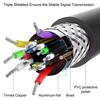 4K DisplayPort To HDMI-compatible Adapter Connector DP Male To HDTV Female Converter Vidio Audio Switcher Cable for PC TV Laptop