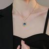 Exquisite Sternenhimmel Planetenlicht Luxuriöses Temperament Halskette Stern Mond Vielseitige Schlüsselbein Kette Damen Weihnachts Schmuck Geschenk