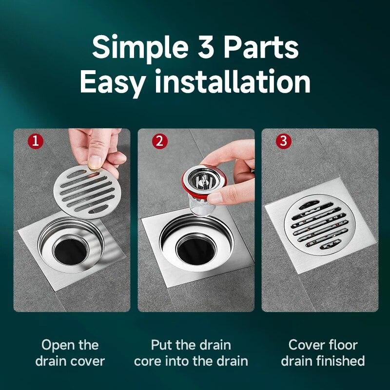 Odor Proof Floor Drain Valve-Sewer Core Backflow Preventer Shower Floor Drain Plug for Kitchen Bathroom Toilet Sewer