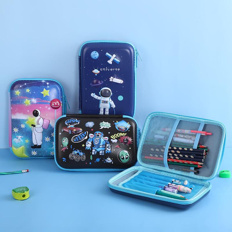 Eva 3D Cube Large Capacity Pencil Case Children'S Multifunctional Stationery Waterproof Pencil Box For Students Office Supplies