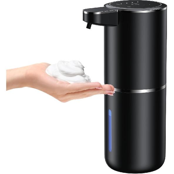 Automatic Foaming Soap Dispenser Foaming Hand Sanitizer Touchless 1200mAh Soap Dispenser Rechargeable with Sensor for Bathroom Kitchen