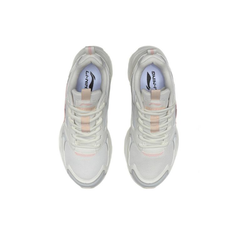 Li Ning Running Collection Slip Resistant Cushioning Abrasion Resistant Breathable Low Top Running Shoes Women's ARLQ012-5