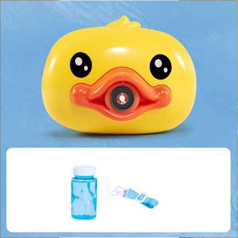 

Cute Bubble Camera Sprayer Waterproof Electric Automatic Bubble Machine Maker Bubble machineduck-color box