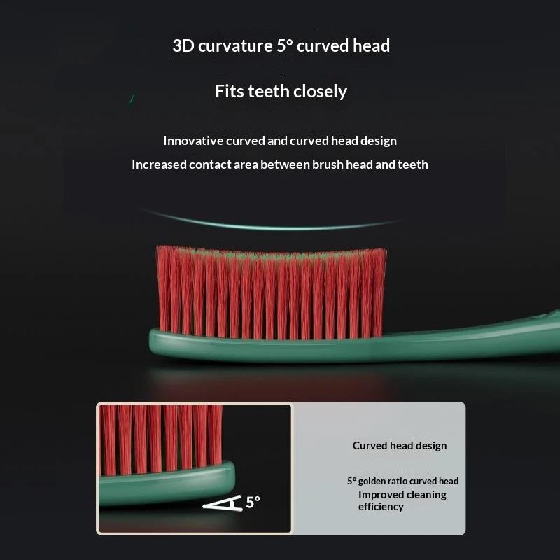 5 Pack Soft Bristle Manual Toothbrushes Non Slip Handle Deep Cleaning For Daily Oral Care Family Use