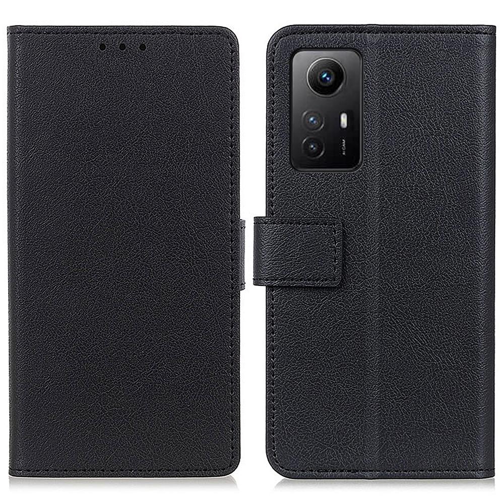 

For Xiaomi Redmi Note 12S 4G Anti-drop PU Leather Stand Wallet Case Flip Phone Cover Black