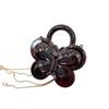 Glänzende Schmetterlingsförmige Umhängetasche Mini-Kupplungstasche Elegante Acryl-Abendtasche Party