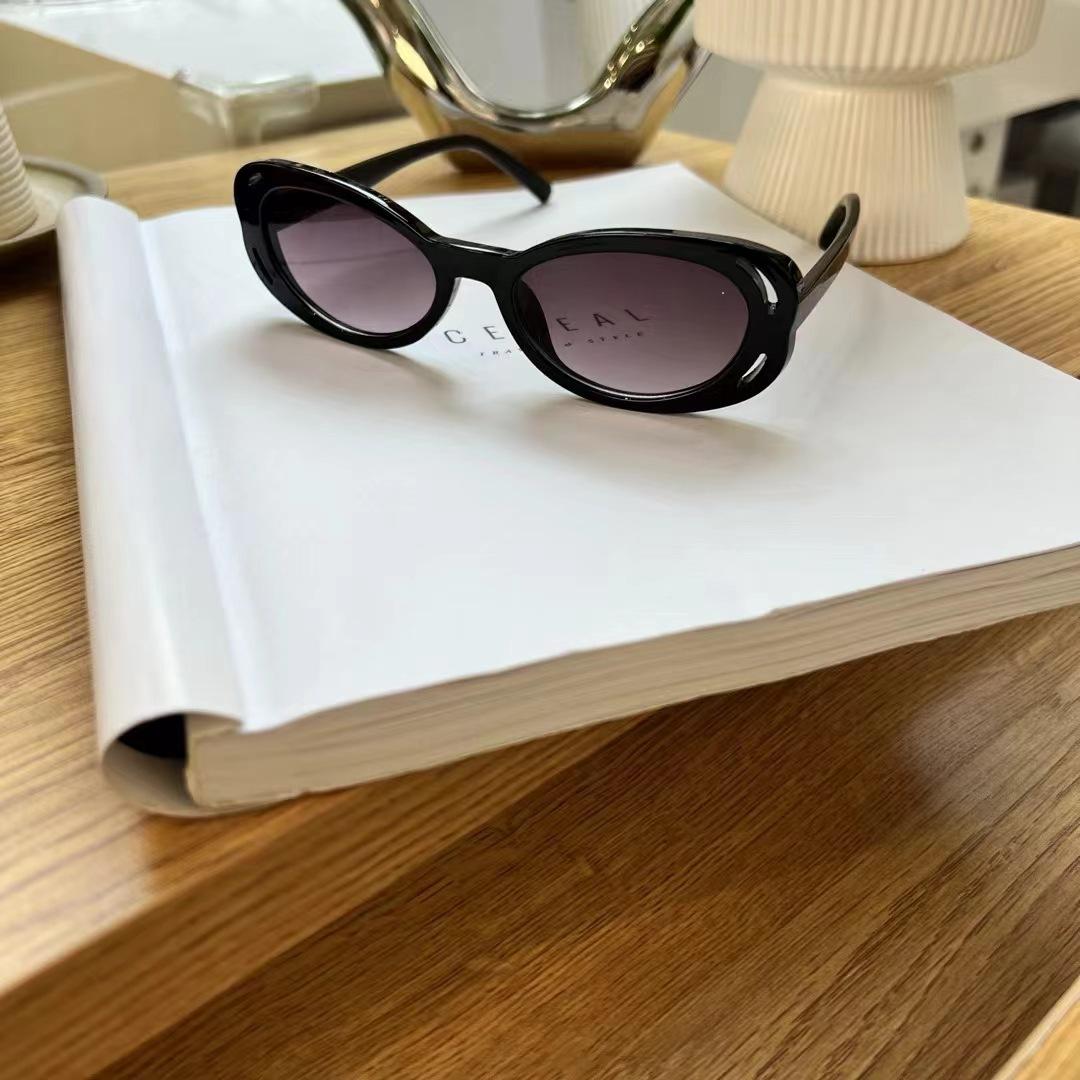 

Oval Shape Women S Sun Glasses Hollow Out Fashion Uv Protection Sunglasses Women Campus Style Outdoor Sunglass