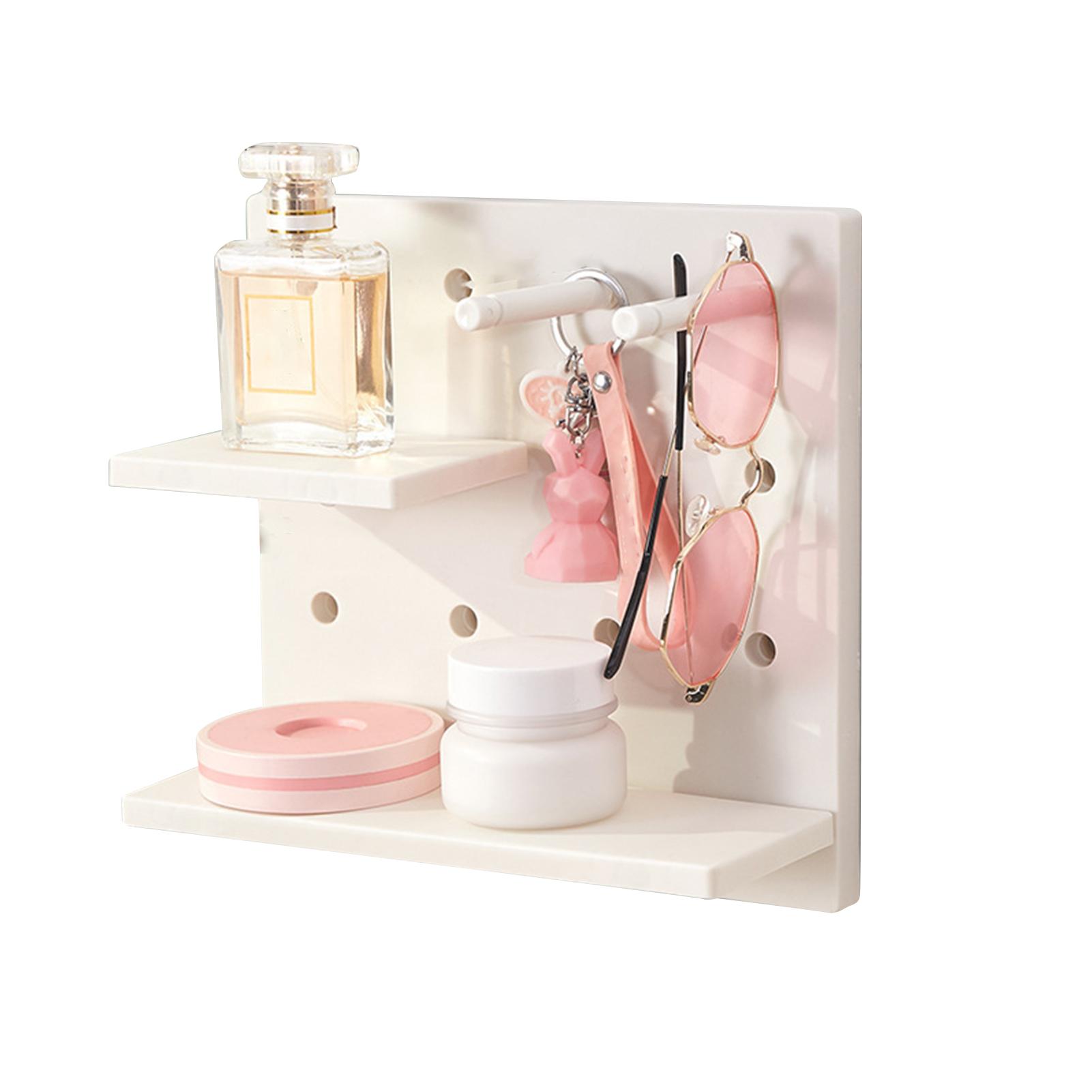 

Настенный органайзер Pegboard, полки, многофункциональный настенный органайзер Pegboard для кукол, серый белый