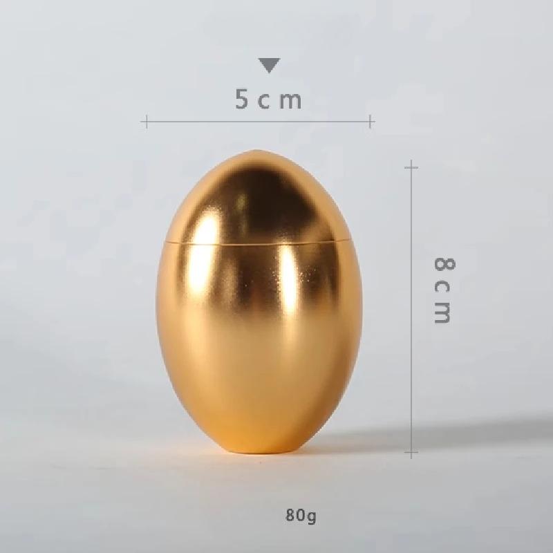Aluminiumlegierung Eiförmiger Vorratstank Mini Tragbare Teekanne Dichtung Metall Goldene Eier Vorratstank Kreative Geschenke Aufbewahrungszubehör