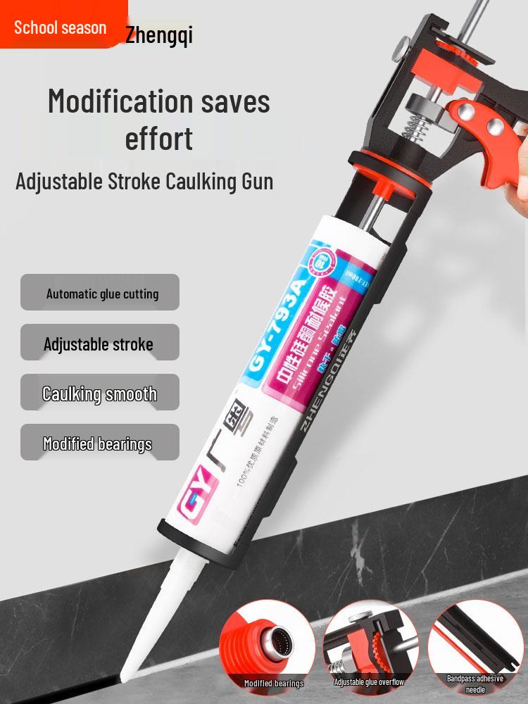 Automatic Glass Sealant Gun with Labor-Saving Pressing & Glue Cutting Features
