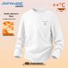 Jeanswest Men's Thermal Half-High Collar Long Sleeve T-Shirt