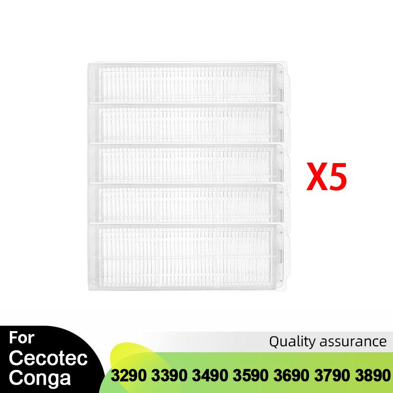 For Cecotec Conga 3290 3390 3490 3590 3690 3790 3890 Ultra Titanium Vacuum Cleaner Parts Main Side Brush HEPA Filter Mop Rag