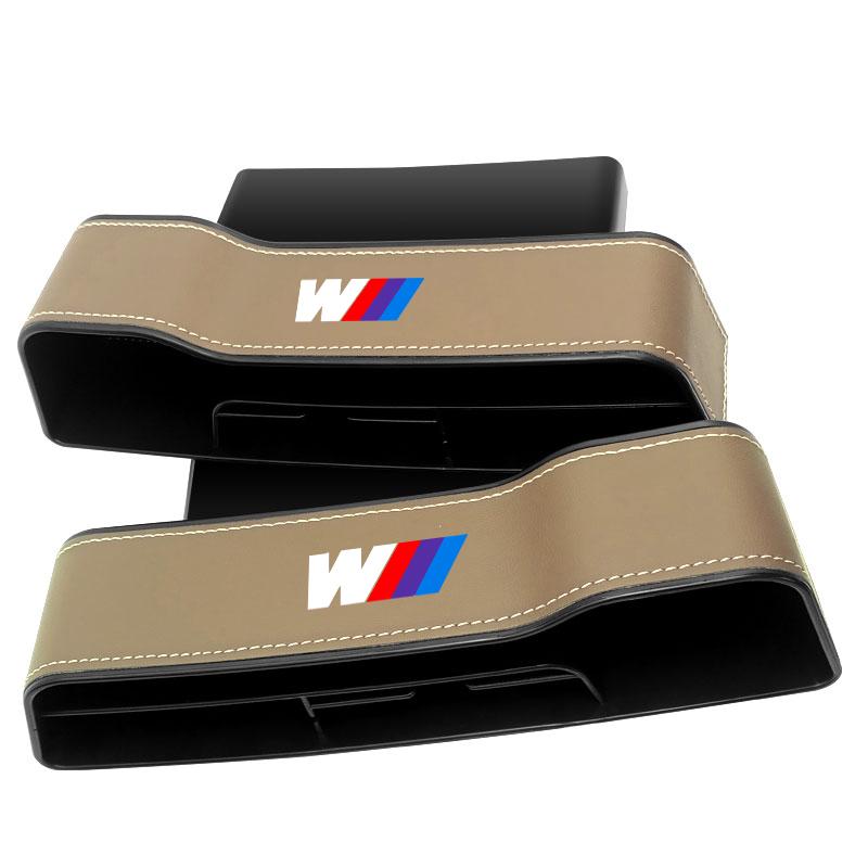 2 Piezas Organizador de Asiento de Coche Caja de Almacenamiento para la Ranura del Asiento Artículos Multifunción Para BMW Performance Power M1 M2 M3 M4 M5 M6 M8 E36 E60 E46 E39 E46 E90 E60 F07