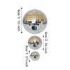 Reflective Ornament Disco Ball Glass Mirror Eyeball Decoration Halloween Disco Ball  Table Decor