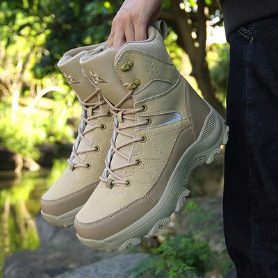 Herren Taktische Stiefel Wanderschuh Wüstenstiefel Russischer Stil Outdoor Knöchelstiefel für Herren