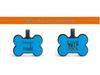 Silicone Bone-Shaped Dog Tag & Military-Style Pendant for Pet Engraving