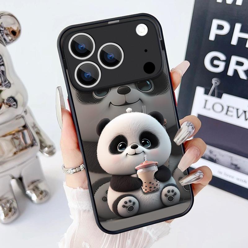 Magnetic For Magsafe Case For iPhone 17 Pro Max Lovely Cartoon Panda Cover For iPhone 16 Pro Max Funda iPhone 15 14 13 12 11 16E Air