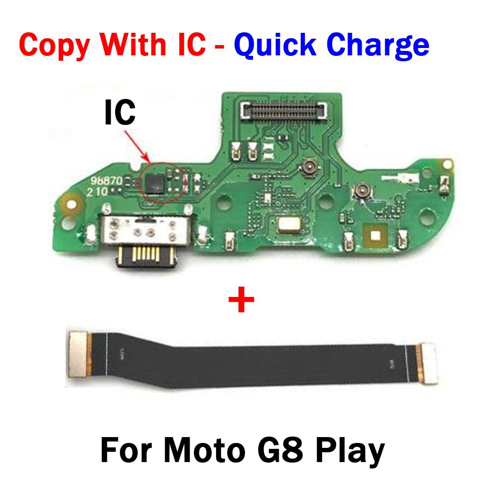 Getestet für Moto G6 G7 G8 G9 Play Plus Power G11 G111 USB Stromladeplatine Steckeranschluss Anschlussanschluss Dock mit Mainboard Flexkabel