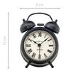 NEXTIME Table Amsterdam Small Alarm Clock, Stylish, Quiet Bell, European Design, Compact, Cool, Perfect for the Bedroom