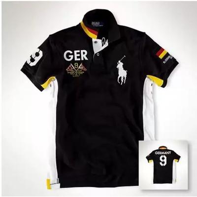 BeatStreet Men Polo Shirts Embroidered Short Sleeve Leisure Sports T-shirts