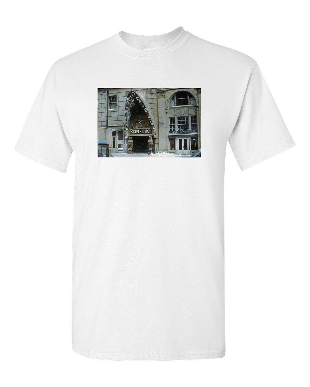 Retro Tiki T Shirt White Cotton Bar Mug Restaurant No. 70 Kon Tiki XXXXL