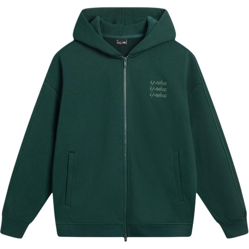 Giacca con cappuccio in pile serie Lifestyle sportivo Li Ning Giacca unisex AWDVC61-5