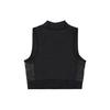 Nike X Sacai Collaborative Logo Color-Block Mock Neck Training Vest Women Tops Black CZ4694-010