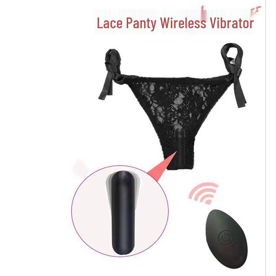 Wireless Remote Bullet Vibrator with Lace Panties - Rechargeable and Portable AV Pleasure Device for Women