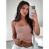 GMXIA Halter Tank Top Women's Summer Sexy Slim Short Spice Girls Solid Color Base Shirt