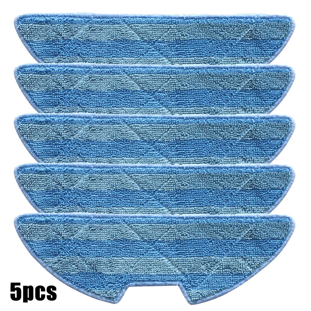 Effective Cleaning Solution 5 Pack Microfiber Mop Cloths for Use with For Blaupunkt For Bluebot For XPOWER+ Robot Vacuums
