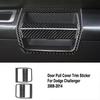 Set Carbon Fiber Car Inner Door Handle Decoration For Dodge Challenger 12 13 14