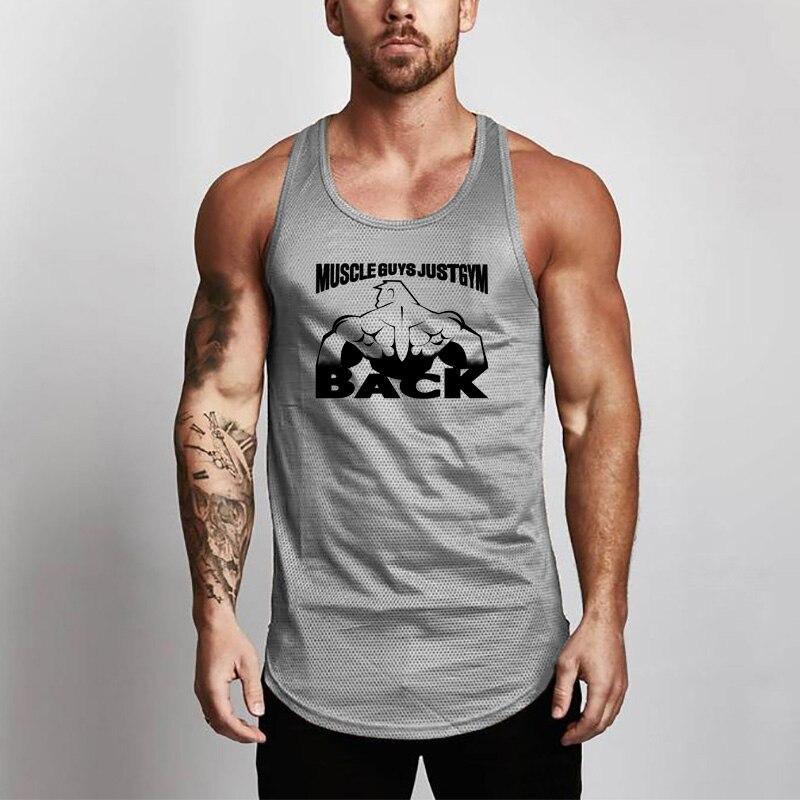 Muscleguys Lightweight Quick Dry Bodybuilding Breathable Tank Top Summer Running Workout T-shirts Singlet Men