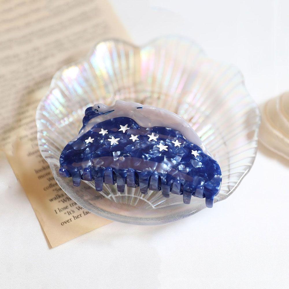 

Girl Acetic Acid Painted Art Hair Claw Hair Accessories Korean Style Spring Clip Women Hair Clips D