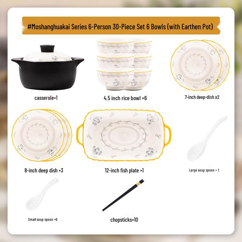 Mode Lanka Japanese Style Ceramic Dinnerware Set