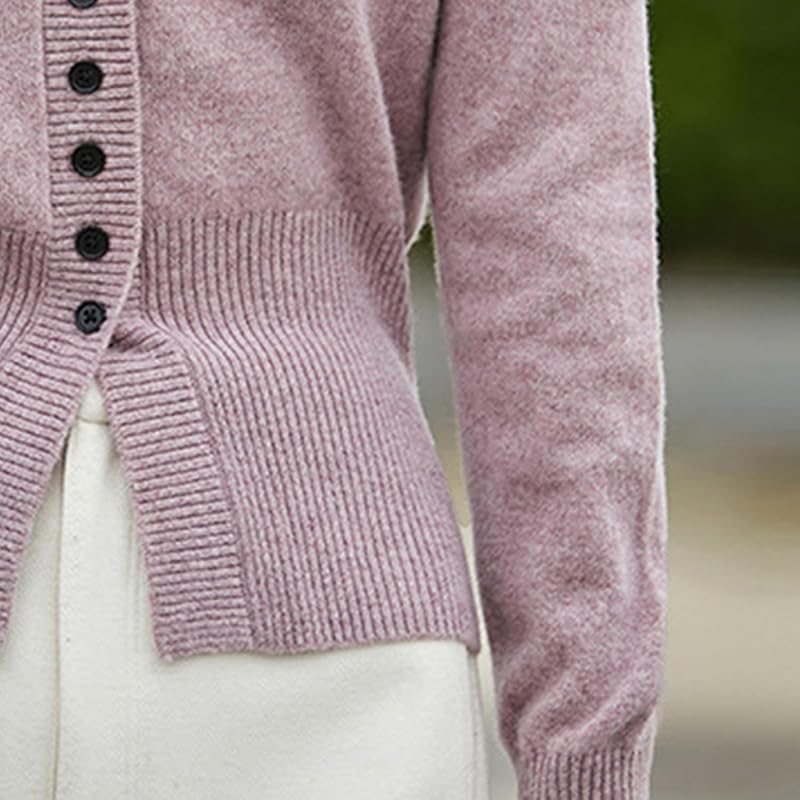 [EASTEMPO] cardigan ladies spring office Relaxing knit Plain color casual business Fashionable large size (JP, alphabet, XL, black)