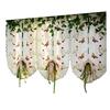 Flower Window Rural Bedroom Decor Sheer  Drape Curtain Embroidered Butterfly Home Product AVE