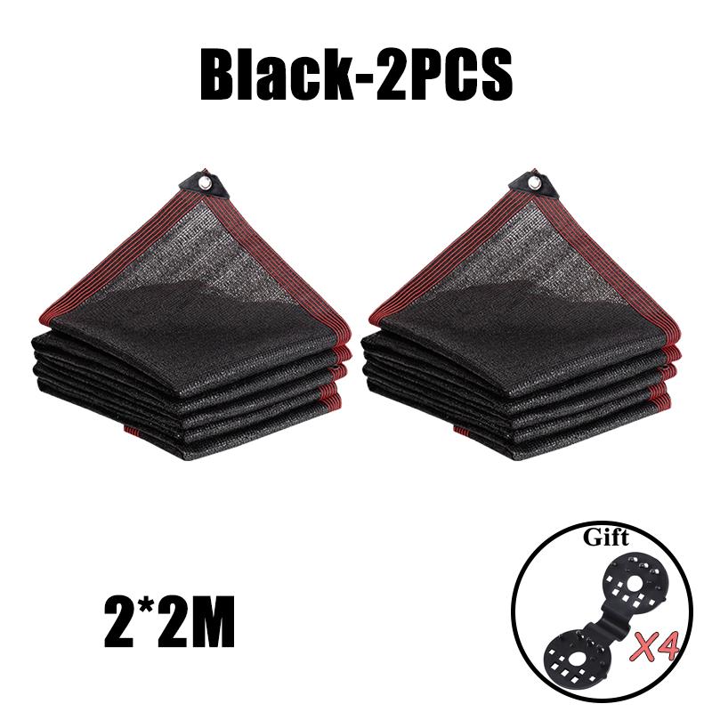 Black Shade Cloth Sunblock Mesh Cover Taped Edge With Grommets, Sun Net For Pergola, Plants Greenhouse, Gardens, Patio, Canopy