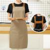 Nordic Canvas Apron with Custom Logo for Men & Women - Stylish Kitchen and Milk Tea Shop Uniform