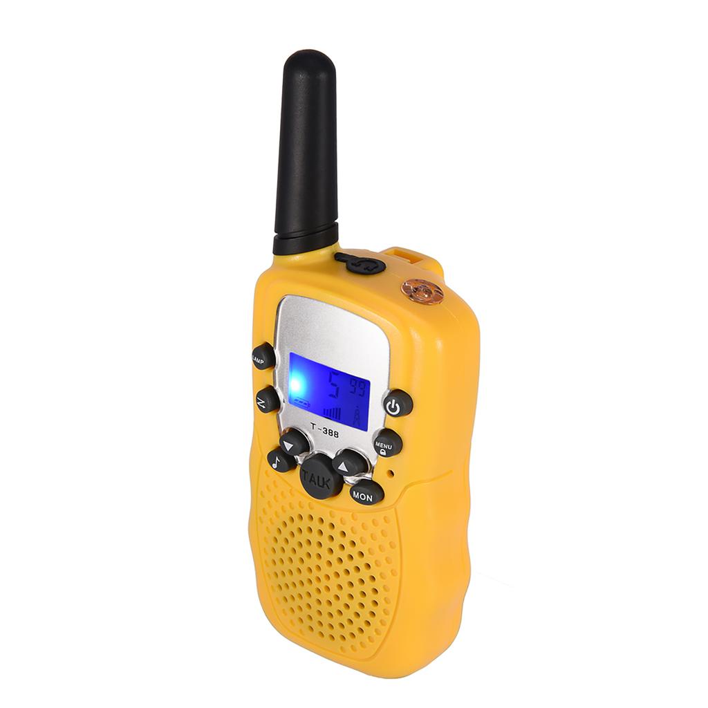 2PCS 3KM Range Multi Channels  S 2 Way Radio Kids Toy for Outdoor Activity Black