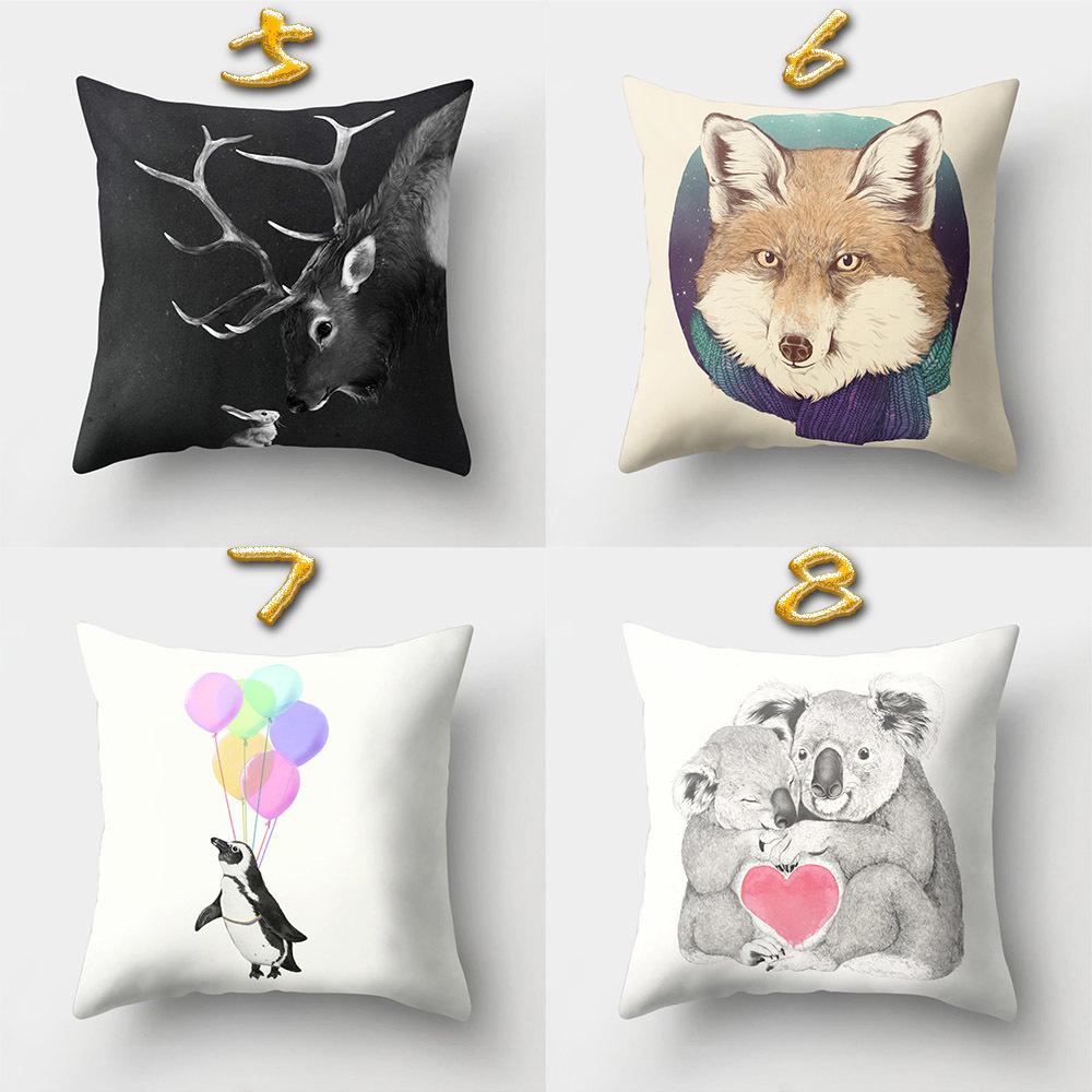 Office Pillow Cartoon Pattern Creative Home Polyester Yiwu Pillow Car Waist Pillow