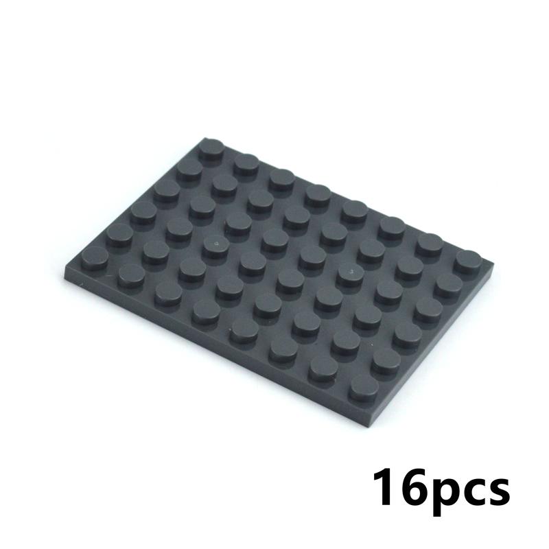 

16Pcs DIY Building Blocks Baseplate Thin Plate Figures Bricks 6x8 8x16 Dots Educational Creative Particle 3036 92438 Brick Toys