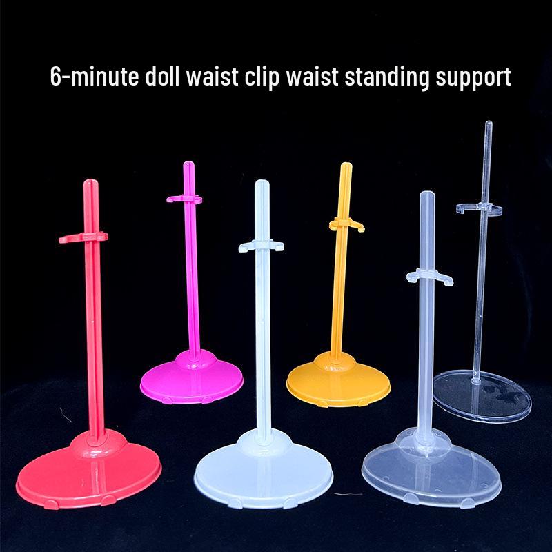Doll Stand with Adjustable Waist Clip for 6-Point Dolls (Plastic)