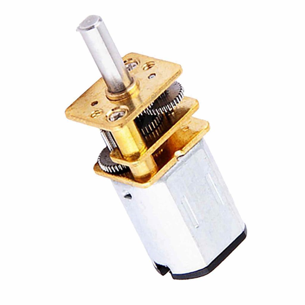 2 Pcs Gear Motor 6V 300RPM Speed Reduction Gear Motor with Metal Gearbox for Replacement