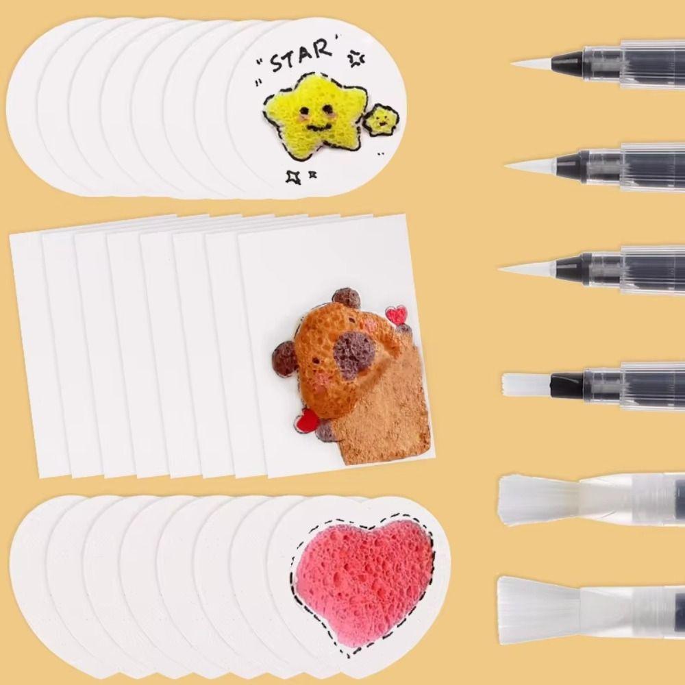 10 Stück Aufgeblasene Textur Schaumstoff Textur Malpapier 3D Runde Kartonplatte Bastelspielzeug