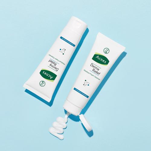Acnes Moisture Foam Cleanser 125ml  +pore Gel 50ml 