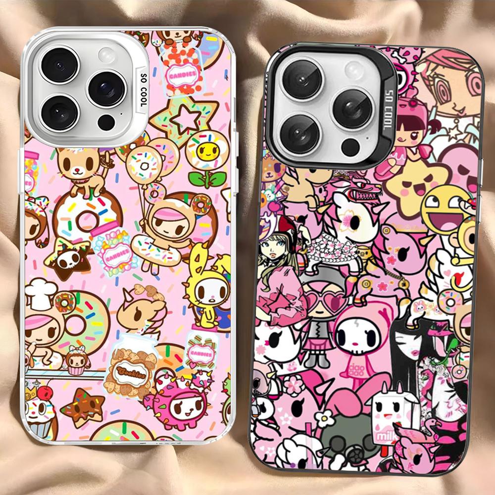 Japan Tokidoki Anime Phone Case For IPhone 16 15 14 13 12 11 Pro Max X XR XSMAX 8 7 Plus Matte Shockproof Back Cover