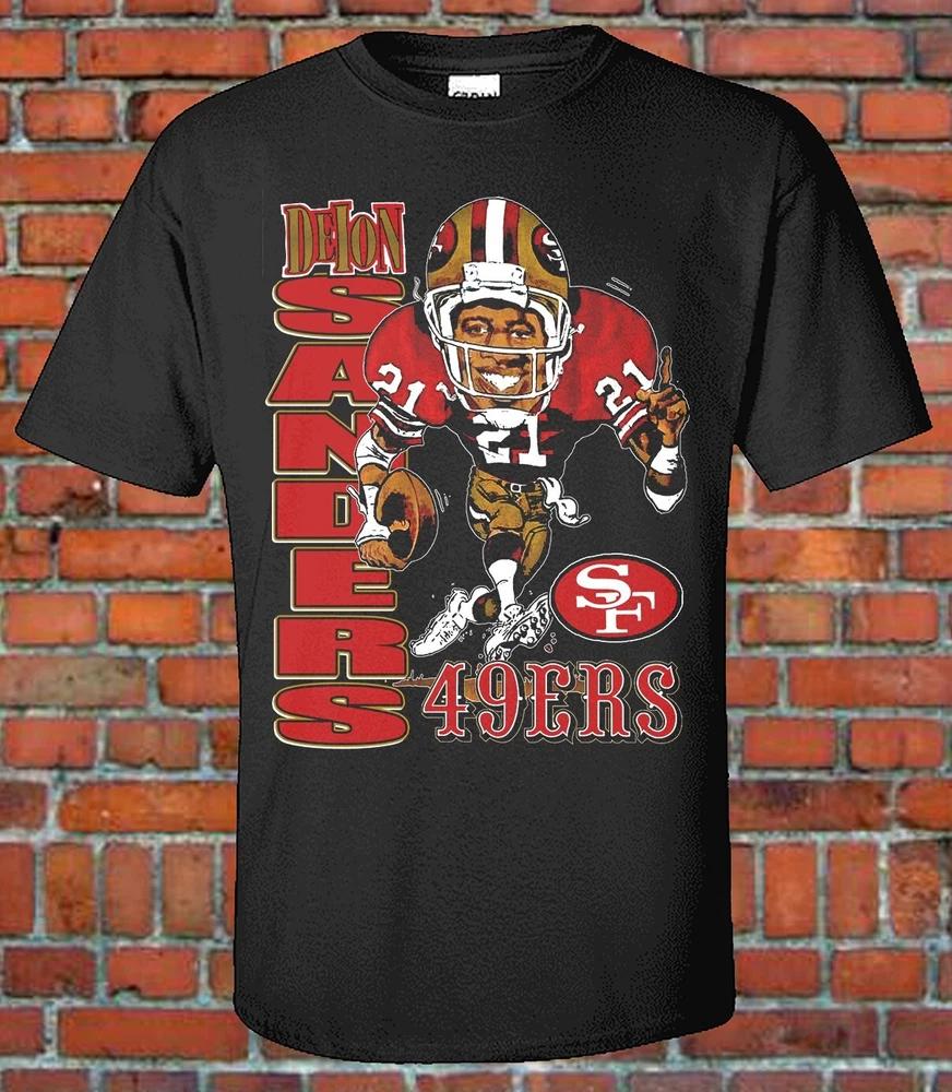Deion 90s Character 49ers Graphic TShirt S